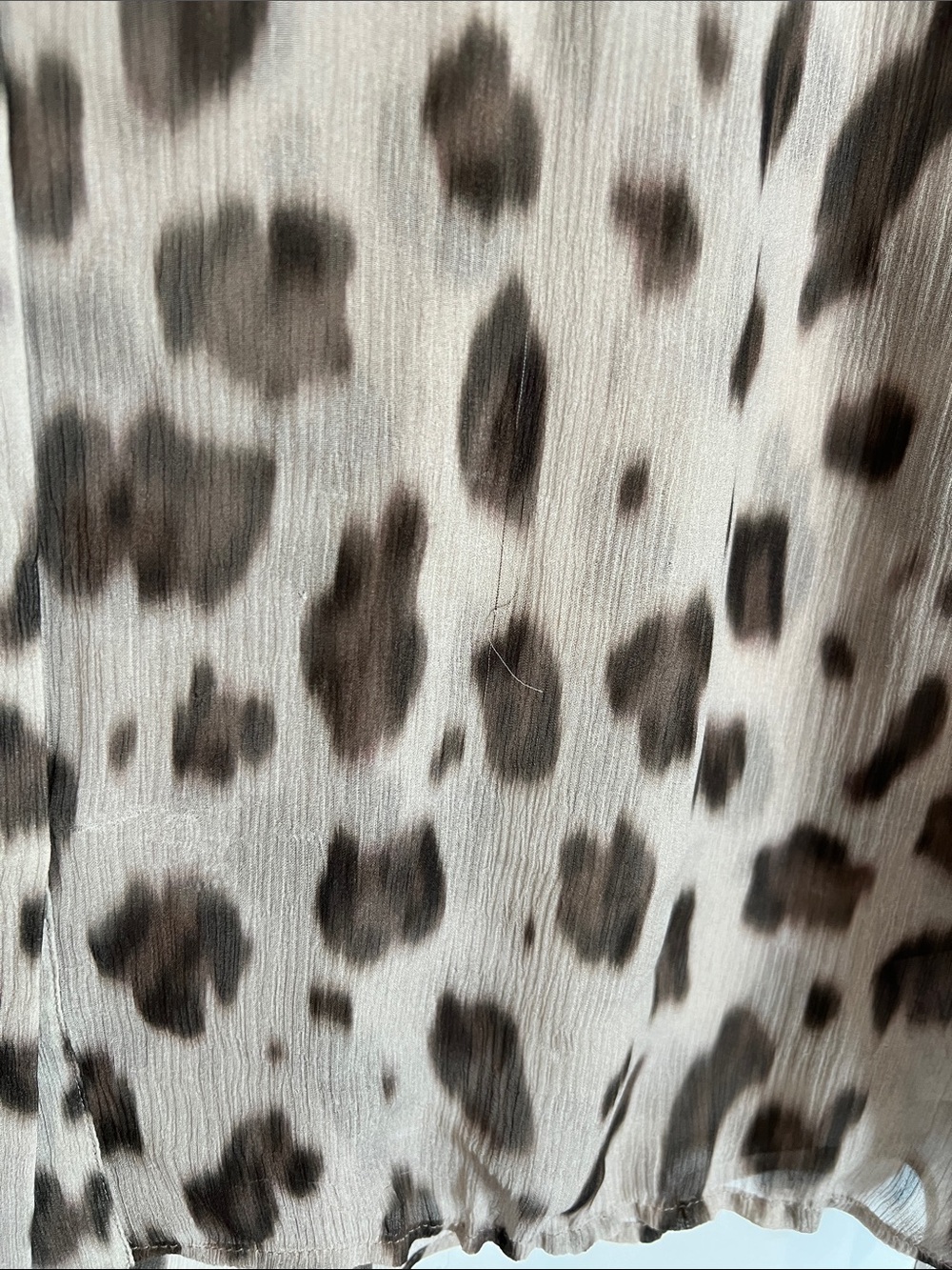 Anine Bing Kacey Silk Leopard Print Blouse Size Medium - Picture 7 of 16